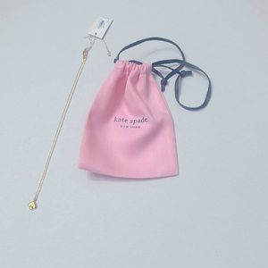 Kate Spade Gold Pendant Necklace and bag ! New with Tag. Gift!